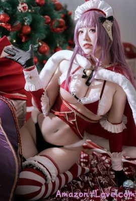 Cosplay 半半子 Christmas Bunny Aike