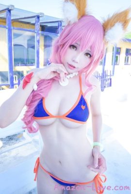 Cosplay ElyEE子 玉藻前泳装