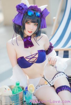 Cosplay 瓜希酱福利 柴郡泳装