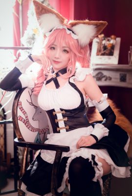 黄濑凉兔_兔半仙 Cosplay fate玉藻前女仆ver