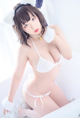 Cosplay 皮皮奶可可爱了啦 白猫