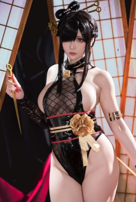 Cosplay 星之迟迟Hoshilily 圣诞节 约尔 同人和风战斗服