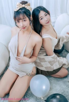 JVID 井野奈 & 肉包 – 色慾融合の閨蜜慶生派對 Set.01